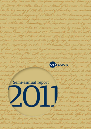 Halbjahresbericht 2011 - VP Bank Gruppe